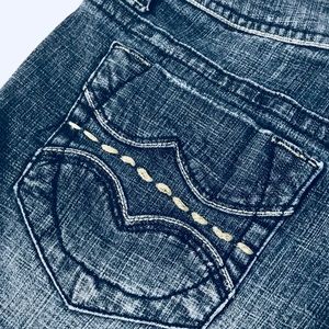 Denim Shorts- Standard Inseam - 2 Button Front